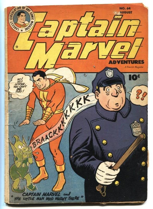 CAPTAIN MARVEL ADVENTURES #64 1946-Cop cover-Golden-Age