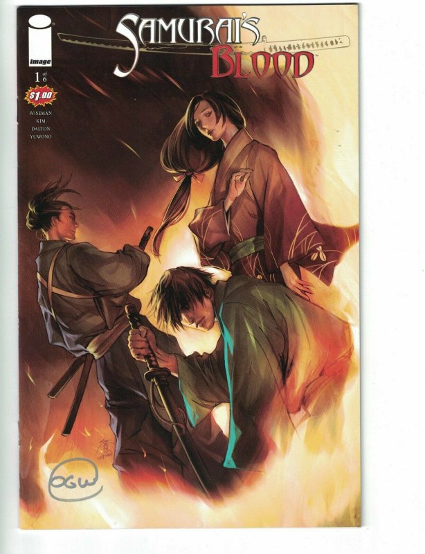 Samurai’s Blood #1 VF/NM signed by Owen Wiseman - Image comics