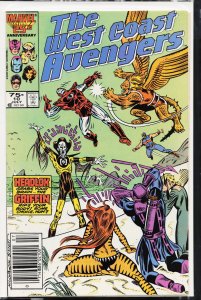West Coast Avengers #10 Newsstand Edition (1986) West Coast Avengers / Avenge...