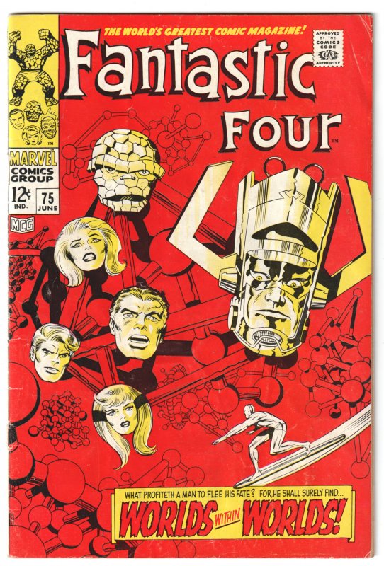 Fantastic Four #75 (1968) Galactus and Silver Surfer!