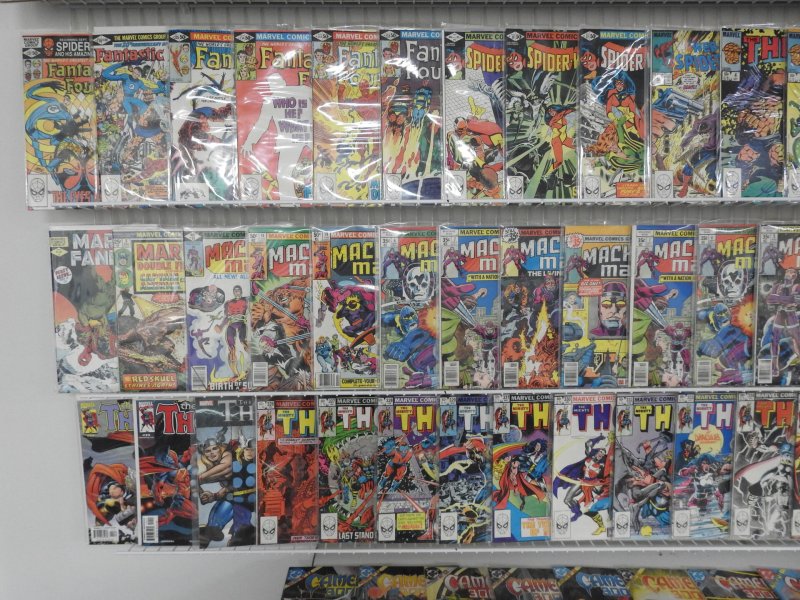 Huge Lot 140+ Comics W/ Thor, Fantastic Four, Machine Man+ Avg VF- Condition!