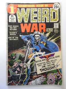 Weird War Tales #1 (1971) GD+ Condition!