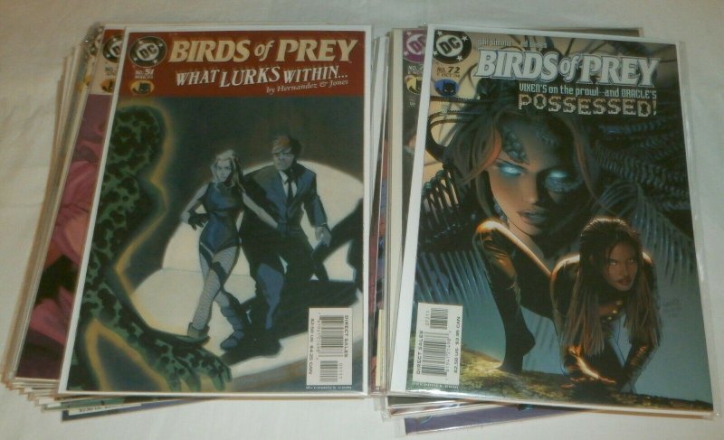 Birds of Prey #51-90 + (missing 5) Black Canary/Oracle/Huntress comics lot of 39