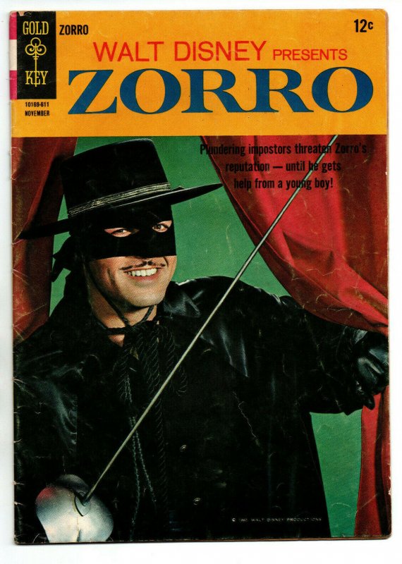 Zorro #4 - Photo Cover - Walt Disney - Gold Key - 1966 - VG 