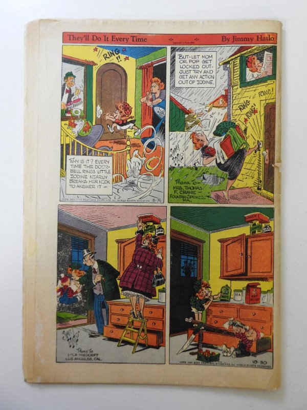 Ace Comics #114 (1946) PR Incomplete Centerfold missing