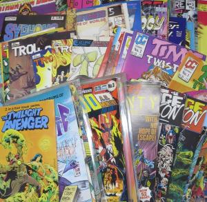 1980S-1990S INDIE COMIC survey WYSIWYG- 300 PLUS BOOKS Comic history long box