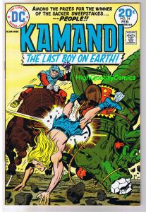 KAMANDI #14, VF-, Jack Kirby, Last Boy on Earth, 1972, more JK in store