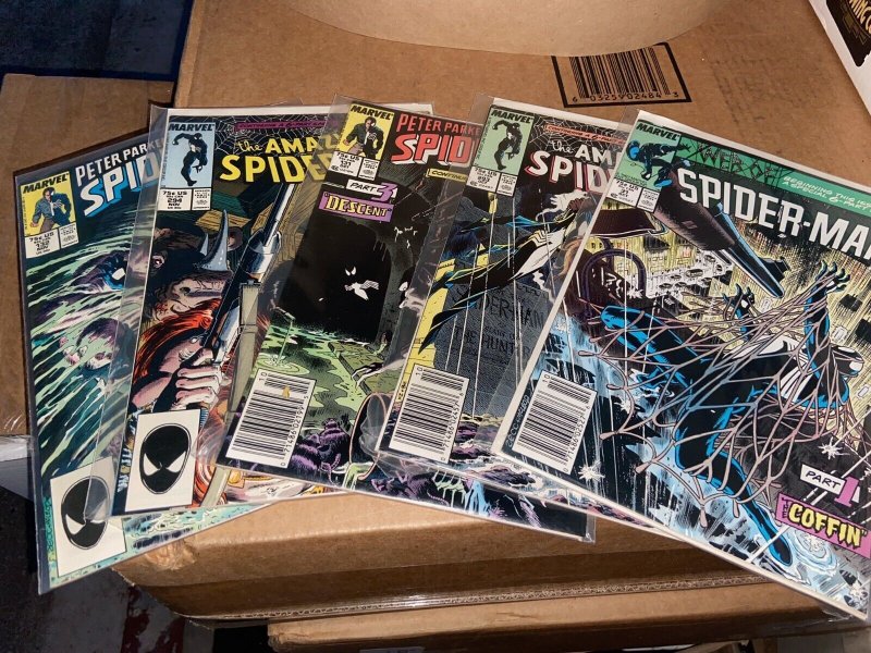 Spider-Man Kraven's Last Hunt Lot, Near Complete Set w/Parts 1-6 (Missing 4) 