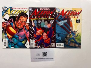 3 Action Comics DC Comic Books # 838 850 852 Batman Superman Robin 73 JS46
