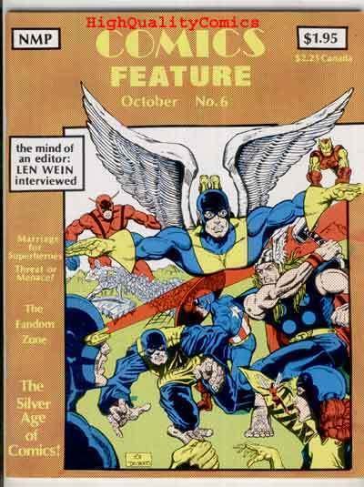 COMICS FEATURE #6, VF, X-Men vs Avengers, Len Wein, 1980, Fandom Zone