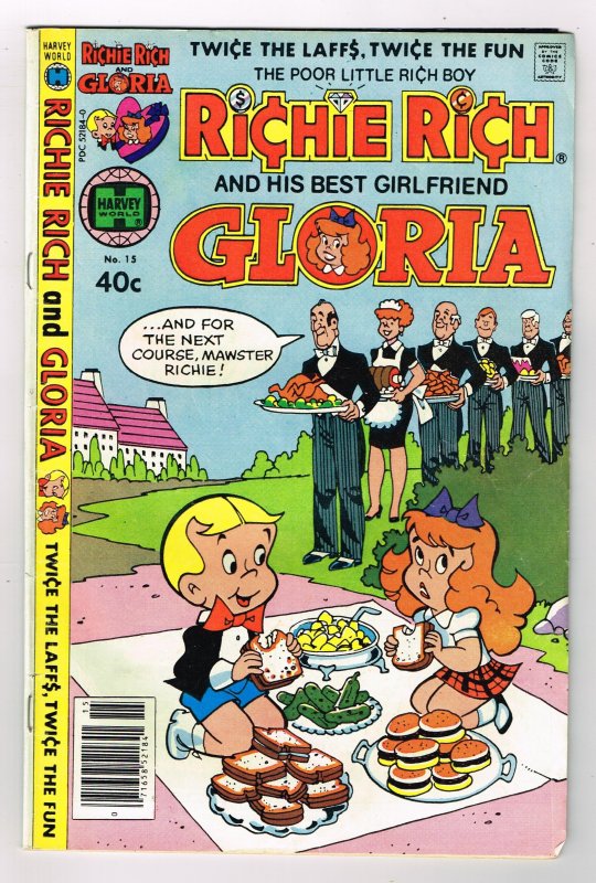 Richie Rich & Gloria #15 (1980)   Harvey Comic 40Cent Comic