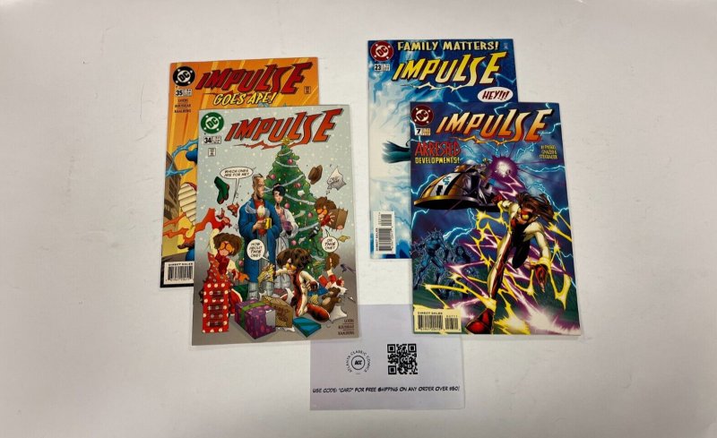 4 Impulse DC Comics Books #7 23 34 35 28 JW16