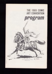 1969 Comic Art Convention New York Program - Hal Foster cover (9/9.2)