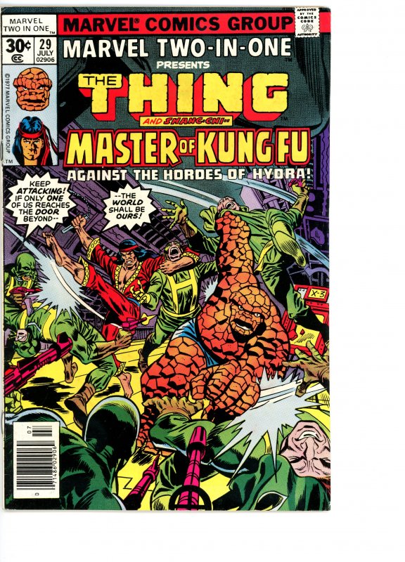 Marvel Two-In-One 29 VG/F  Shang-Chi, Master of Kung Fu!