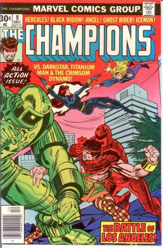 CHAMPIONS 9 VF-NM Dec. 1976 COMICS BOOK