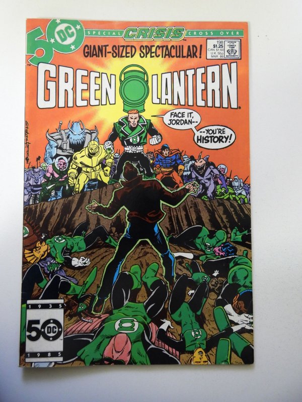 Green Lantern #198 (1986) VG+ Condition moisture stain bc