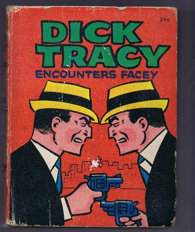 Dick Tracy Encounters Facey ORIGINAL Vintage 1967 Whitman Big Little Book 1