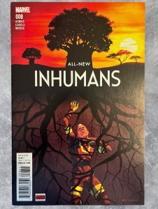 All-New Inhumans #8 (2016) Jamal Campbell Cover | Flint, Crystal | Marvel VF