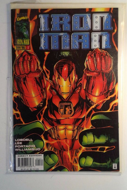 Iron Man #1 (1996) Variant B Marvel 8.5 VF+ Comic Book