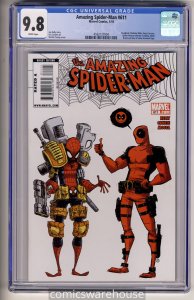 AMAZING SPIDER-MAN #611 (MARVEL 1/10) CGC 9.8 SKOTTIE YOUNG COVER WHITE PAGES