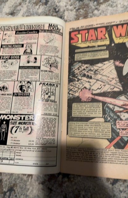 Star Wars #1 (1977)1st print stars the new hope- newstand