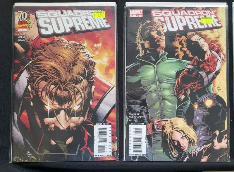 SQUADRON SUPREME 9PC (VF) OLD & NEW SQUADRON SUPREME, GRAPHIC NOVEL 1998-2009