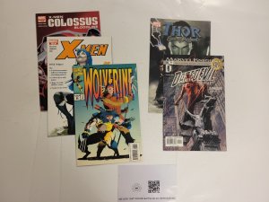 5 Comics #86 Wolverine #172 X-Men #1 Colossus #6 Thor #41 Daredevil 31 TJ34