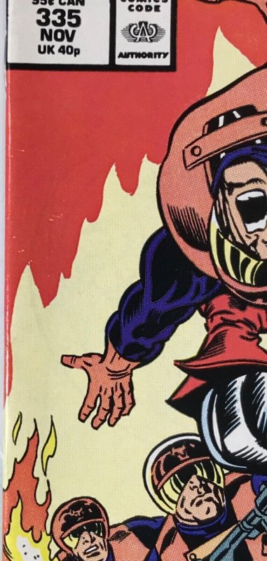 CAPTAIN AMERICA Comic # 335 — John Walker Replacement Cap —1987 Marvel Fine Cond 