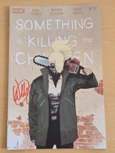 SOMETHING IS KILLING THE CHILDREN #37 SIGNED BY WERTHER DELLEDERA W/COA NM