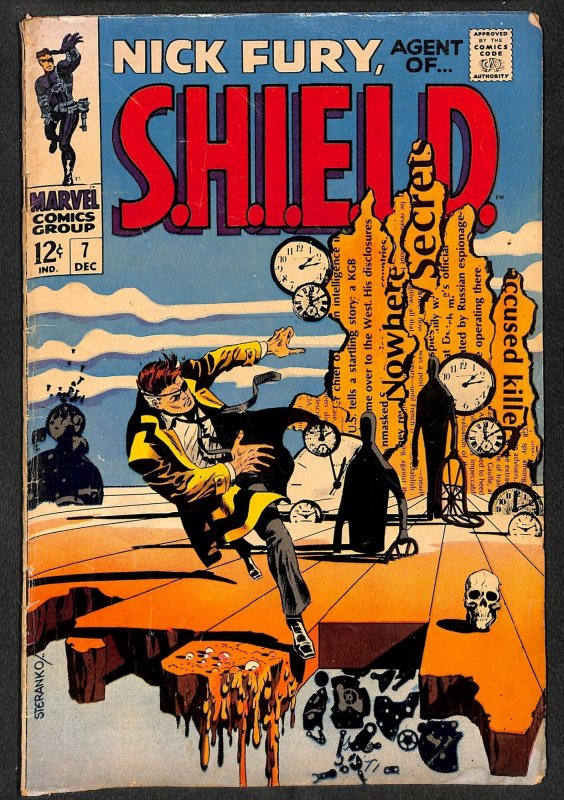 Nick Fury, Agent of SHIELD #7 VG+ 4.5 Marvel Comics
