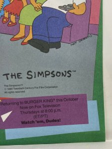 Burger King Kids Club Adventures Vol 1 #4 Simpsons Inside Sneak Peek SEPT 1990