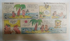 Yogi Bear Sunday Page by Hanna-Barbera from 9/30/1973 Third Page Size !