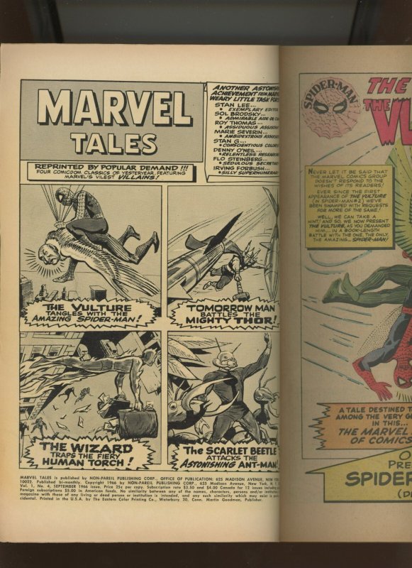 (1966) Marvel Tales #4: SILVER AGE! WE COMBINE SHIPPING! (4.0)