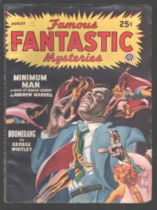 Famous Fantastic Mysteries 8/1947-VIrgil Finlay Good Girl Art cover-Horror & ...