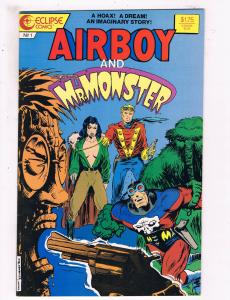 Airboy & Mr Monster #1 VF Eclipse Comics Comic Book 1987 DE25