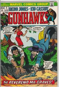 Gunhawks #5 (Jun-73) FN/VF Mid-High-Grade Reno Jones, Kid Cassidy