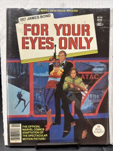 1981-FOR YOUR EYES ONLY-MARVEL SUPER SPECIAL MAG-007-#19-James Bond comics