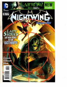 Lot Of 5 Nightwing DC Comic Books # 10 11 12 13 14 Batman Harley Quinn J237