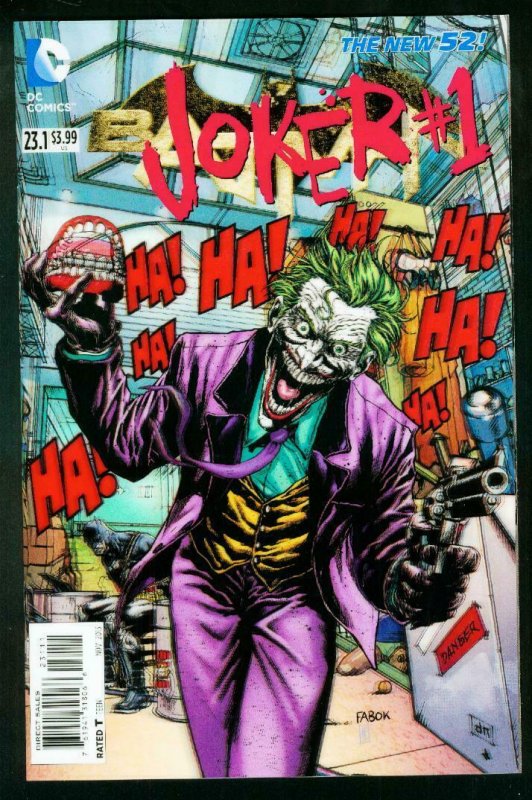 BATMAN #23.13-D JOKER LENTICULAR COVER 2013 NEW 52 HIGH GRADE