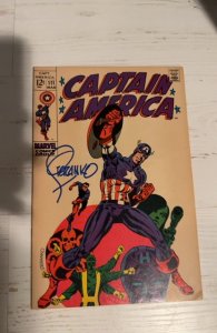 Captain America #111 (1969)Signed by steranko/Steranko Art some browning