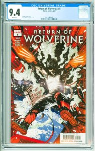 Return of Wolverine #5 (2019) CGC 9.4!
