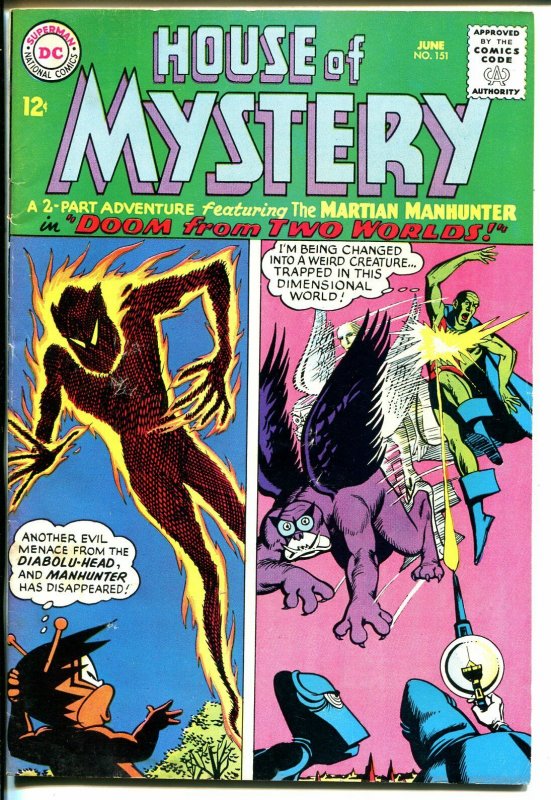 House of Mystery #151 1965-DC-Martian Manhunter-sci-fi thrills-VG/FN