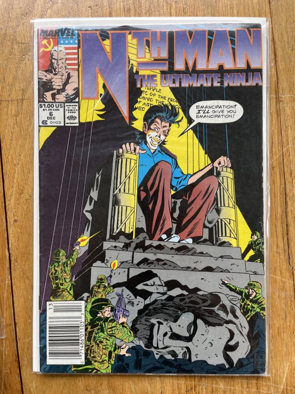 Nth Man the Ultimate Ninja #6 Newsstand Edition (1989)