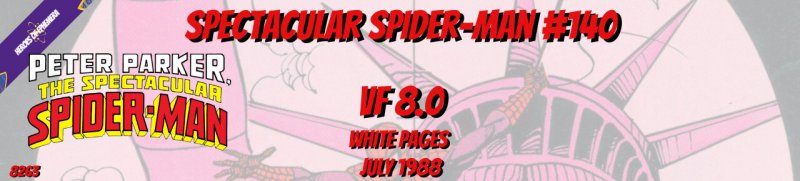 Spectacular Spider-Man 140 VF 8.0 Marvel 1988