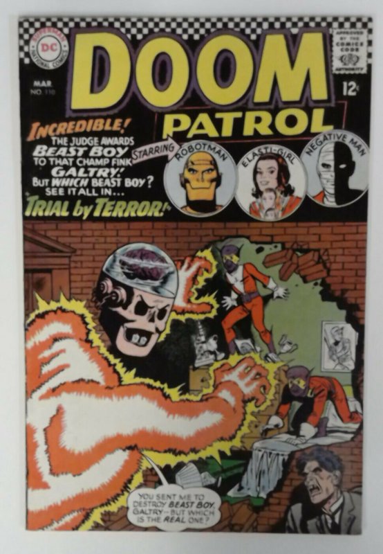 The Doom Patrol 110  FN  Worlds strangest heroes 1967 DC Comics Comic book