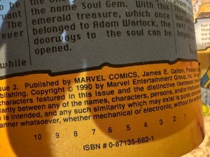 (1990) THANOS QUEST #2 1st Print! Jim Starlin! Ron Lim!