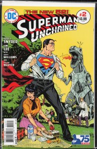 Superman Unchained #2 Victor Ibáñez Bronze Age Cover (2013) Superman