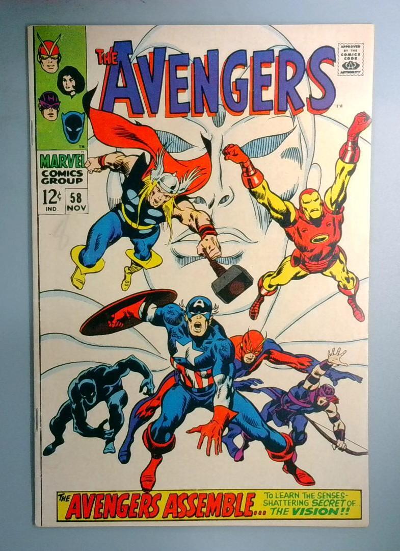 Avengers #58 VF Origin of the Vision Marvel Comics 1968