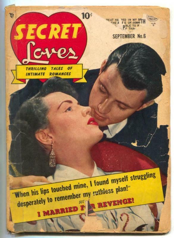 Secret Loves #6 1950- Golden Age Romance reading copy 