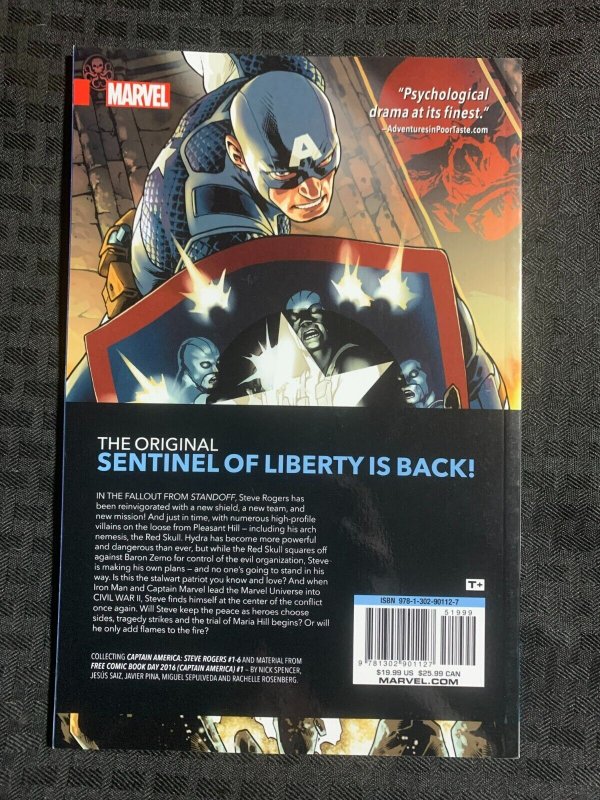 2016 CAPTAIN AMERICAN Steve Rogers Volume 1 TPB SC VF 8.0 1st Marvel Comics